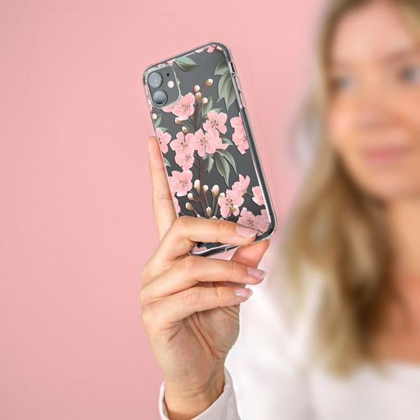 iMoshion Design hoesje Samsung Galaxy A50 / A30s - Bloem - Roze / Groen