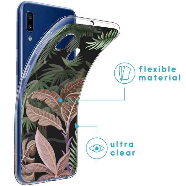 iMoshion Design hoesje Samsung Galaxy A20e - Jungle - Groen / Roze