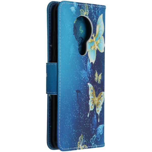 Design Softcase Bookcase Nokia 5.3 - Vlinders