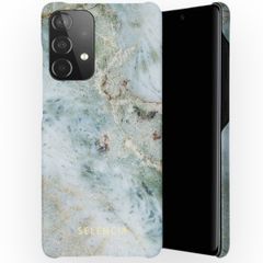 Selencia Fashion Backcover Samsung Galaxy A52(s) (5G/4G) - Marble Blue