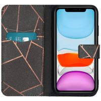 iMoshion Design Softcase Bookcase iPhone 11 - Black Graphic