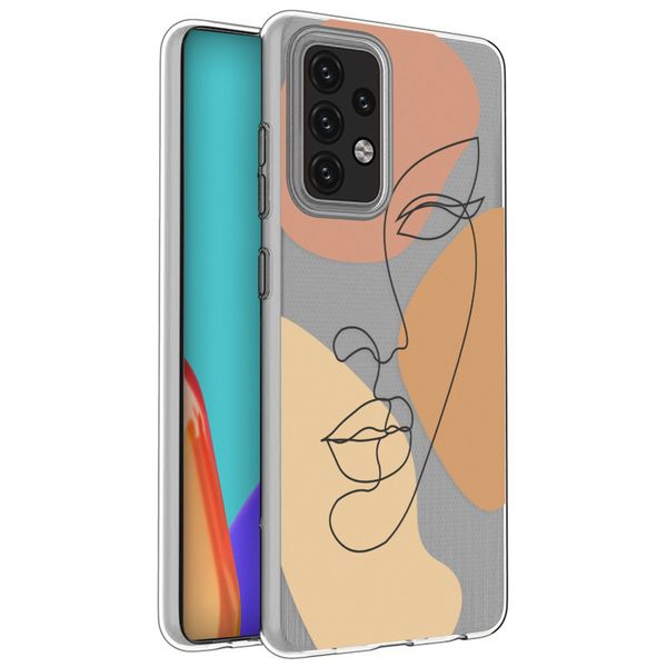 iMoshion Design hoesje Samsung Galaxy A52(s) (5G/4G) - Gezicht - Multicolor