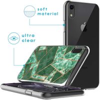 iMoshion Design hoesje iPhone Xr - Grafisch Koper / Groen