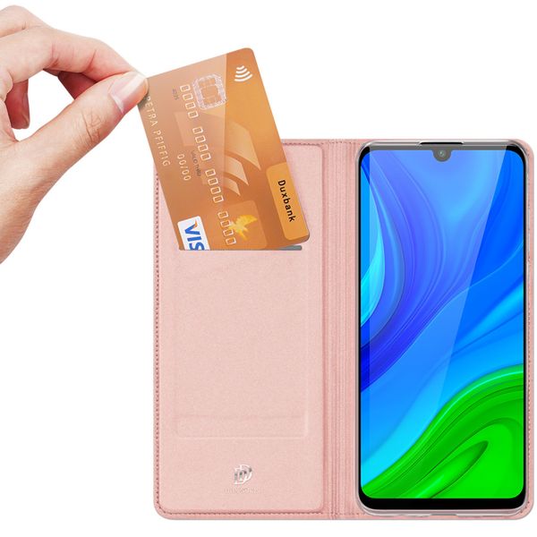 Dux Ducis Slim Softcase Bookcase Huawei P Smart (2020) - Rosé Goud