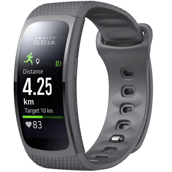 iMoshion Siliconen bandje Samsung Gear Fit 2 / 2 Pro - Grijs