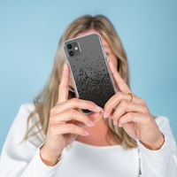 iMoshion Design hoesje iPhone Xr - Spetters - Zwart