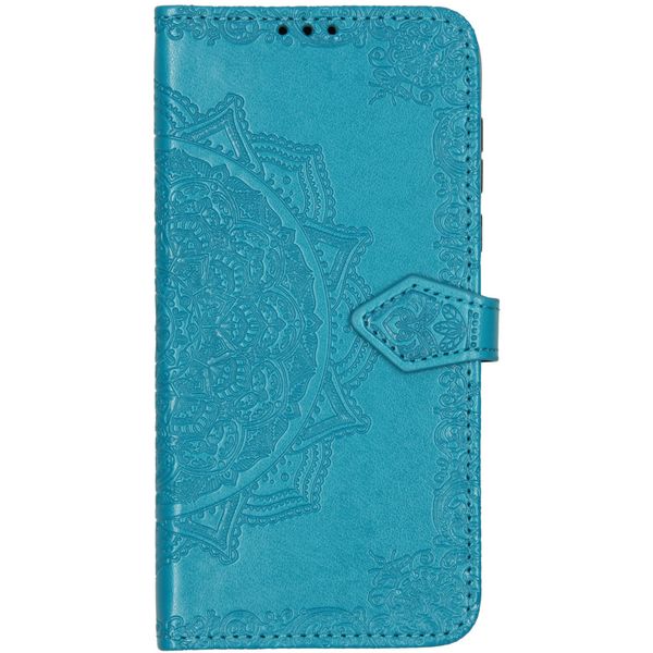 Mandala Bookcase Motorola Moto G8 Plus - Turquoise