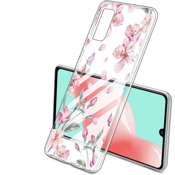 iMoshion Design hoesje Samsung Galaxy A41 - Bloem - Roze