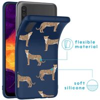 iMoshion Design hoesje Samsung Galaxy A50 / A30s - Luipaard - Blauw