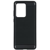 Brushed Backcover Samsung Galaxy S20 Ultra - Zwart