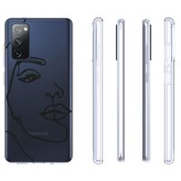 iMoshion Design hoesje Galaxy S20 FE - Abstract Gezicht - Zwart