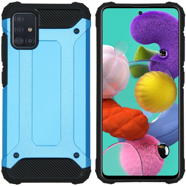 iMoshion Rugged Xtreme Backcover Samsung Galaxy A51 - Lichtblauw