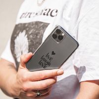 iMoshion Design hoesje iPhone 11 Pro - Live Laugh Love - Zwart