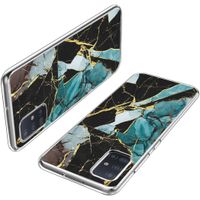 iMoshion Design hoesje Samsung Galaxy A51 - Marmer - Gebroken Blauw