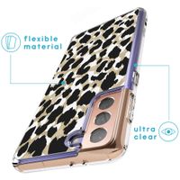 iMoshion Design hoesje Samsung Galaxy S21 Plus - Luipaard / Zwart