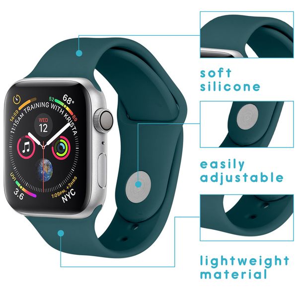 iMoshion Siliconen bandje Apple Watch Series 1-8 / SE - 38/40/41 mm