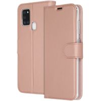 Accezz Wallet Softcase Bookcase Samsung Galaxy A21s - Rosé Goud