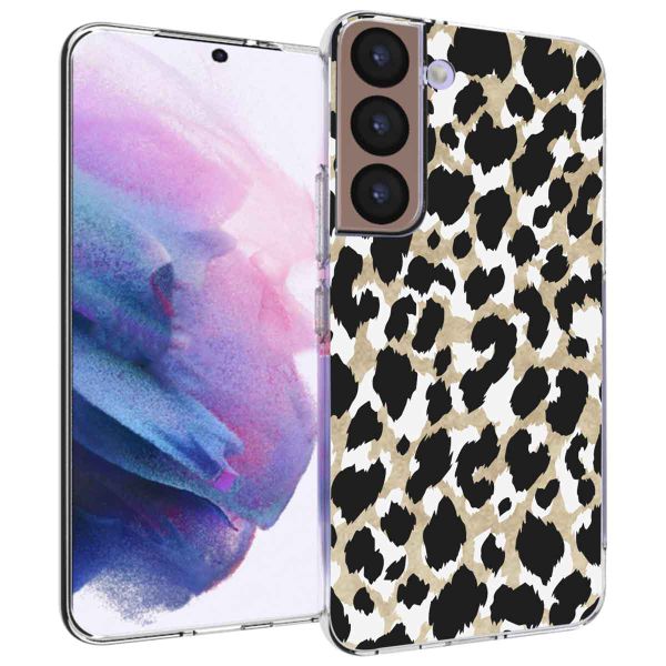 iMoshion Design hoesje Samsung Galaxy S22 - Luipaard / Zwart