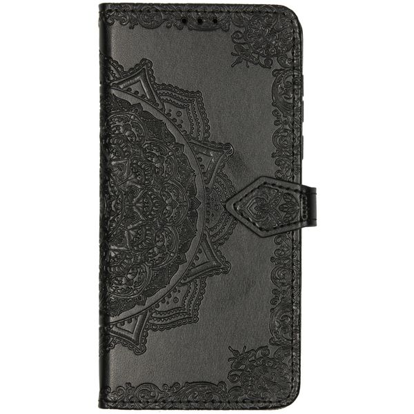 Mandala Bookcase Motorola Moto G8 Plus - Zwart