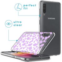 iMoshion Design hoesje Samsung Galaxy A50 / A30s - Luipaard - Paars