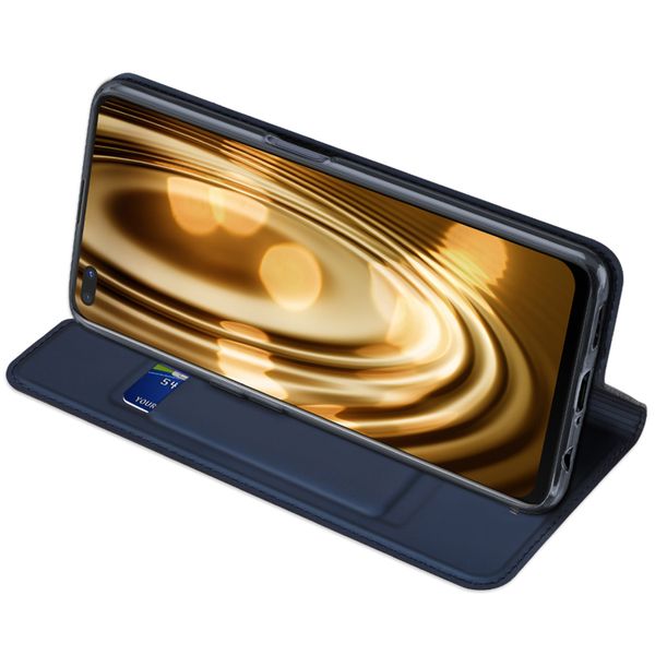 Dux Ducis Slim Softcase Bookcase Oppo Reno4 Z 5G - Donkerblauw