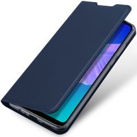 Dux Ducis Slim Softcase Bookcase Huawei P40 Lite E - Donkerblauw