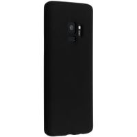 Accezz Liquid Silicone Backcover Samsung Galaxy S9 - Zwart