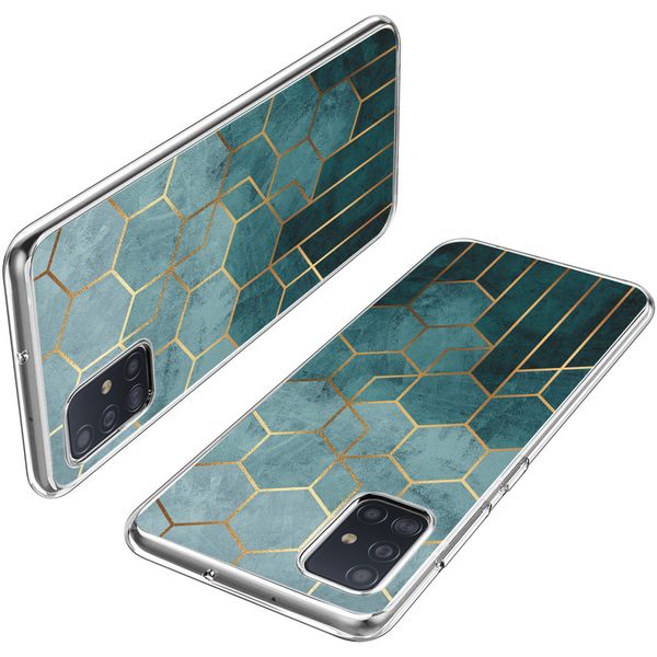 iMoshion Design hoesje Samsung Galaxy A51 - Patroon - Groen