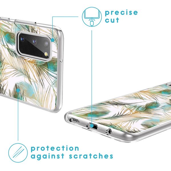 iMoshion Design hoesje Samsung Galaxy S20 - Pauw / Groen