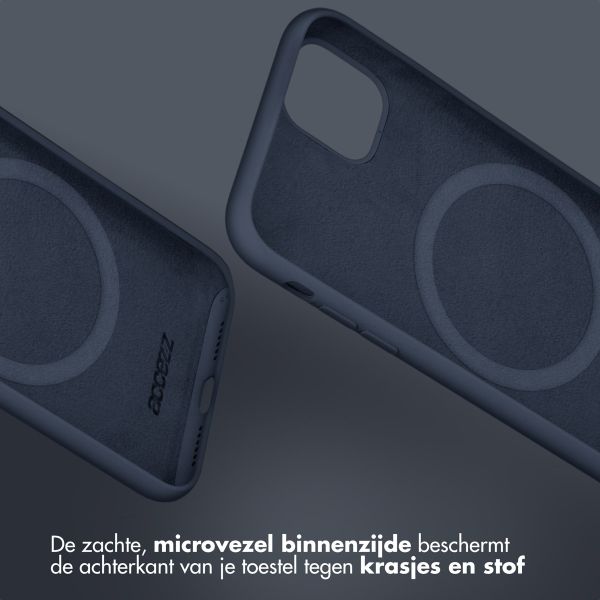 Accezz Liquid Silicone Backcover met MagSafe iPhone 12 (Pro)