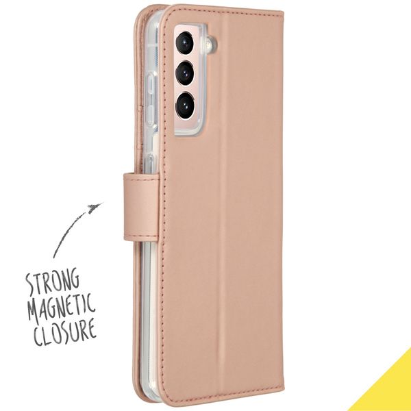 Accezz Wallet Softcase Bookcase Samsung Galaxy S21 - Rosé Goud