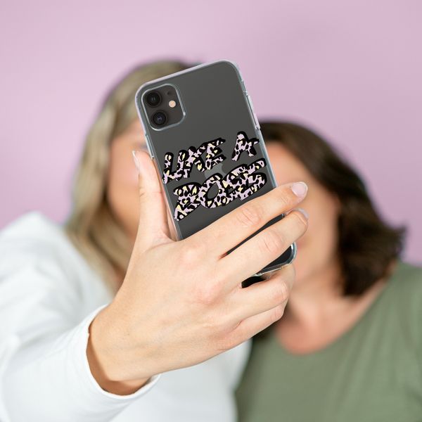 iMoshion Design hoesje iPhone 11 - Like A Boss - Paars / Zwart