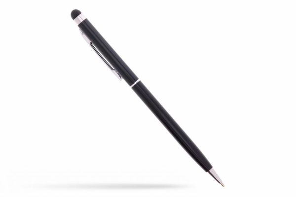 Zwart balpen met stylus