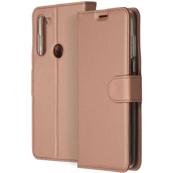 Accezz Wallet Softcase Bookcase Motorola Moto G8 Power - Rosé Goud