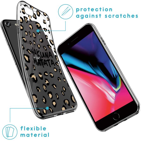 iMoshion Design hoesje iPhone SE (2022 / 2020) / 8 / 7 / 6s - Luipaard