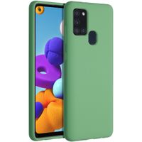 Accezz Liquid Silicone Backcover Samsung Galaxy A21s - Groen