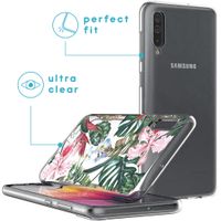 iMoshion Design hoesje Galaxy A50 / A30s - Jungle - Groen / Roze