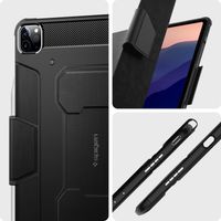 Spigen Rugged Armor Pro Bookcase iPad Pro 12.9 (2021 / 2022) - Zwart