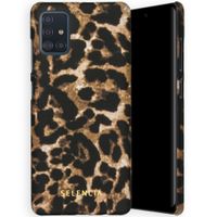 Selencia Maya Fashion Backcover Samsung Galaxy A51 - Brown Panther