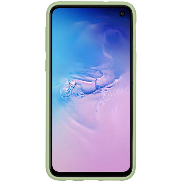 Accezz Liquid Silicone Backcover Samsung Galaxy S10e - Groen