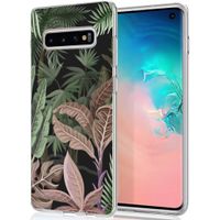 iMoshion Design hoesje Samsung Galaxy S10 - Jungle - Groen / Roze