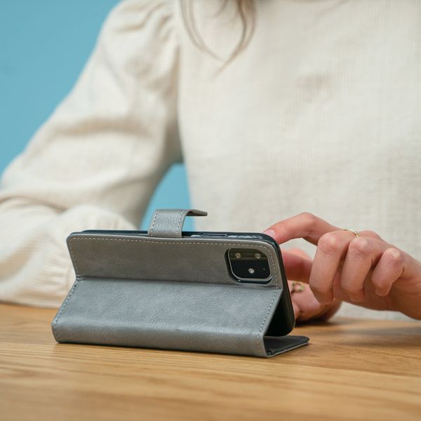 iMoshion Luxe Bookcase iPhone Xs / X - Grijs