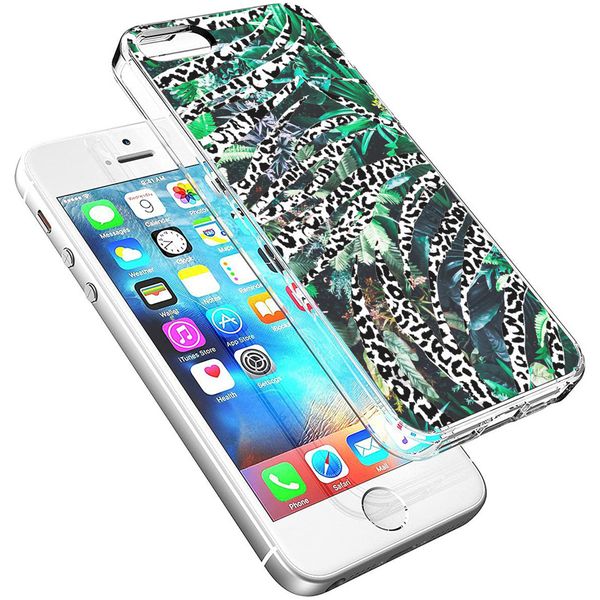 iMoshion Design hoesje iPhone 5 / 5s / SE - Jungle - Wit / Zwart