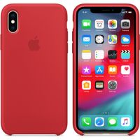 Apple Silicone Backcover iPhone Xs / X - Red