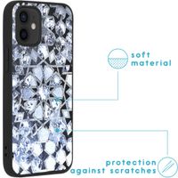 iMoshion Design hoesje iPhone 12 Mini - Grafisch - Zilver Bling