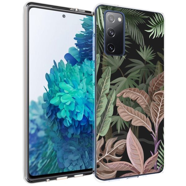 iMoshion Design hoesje Samsung Galaxy S20 FE - Jungle - Groen / Roze