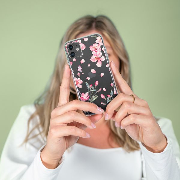 iMoshion Design hoesje Huawei P30 Lite - Bloem - Roze