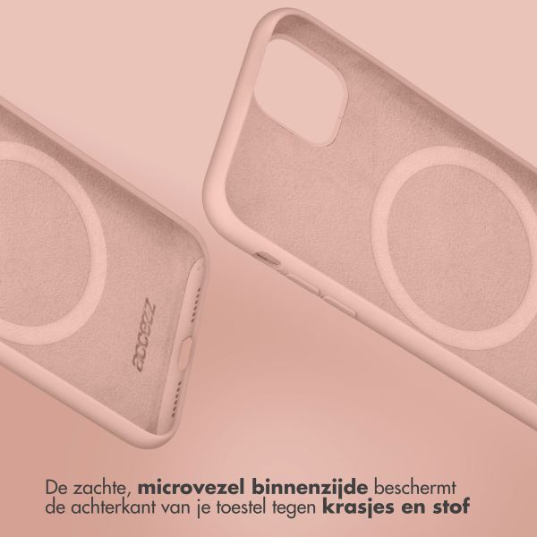 Accezz Liquid Silicone Backcover met MagSafe iPhone 12 (Pro)