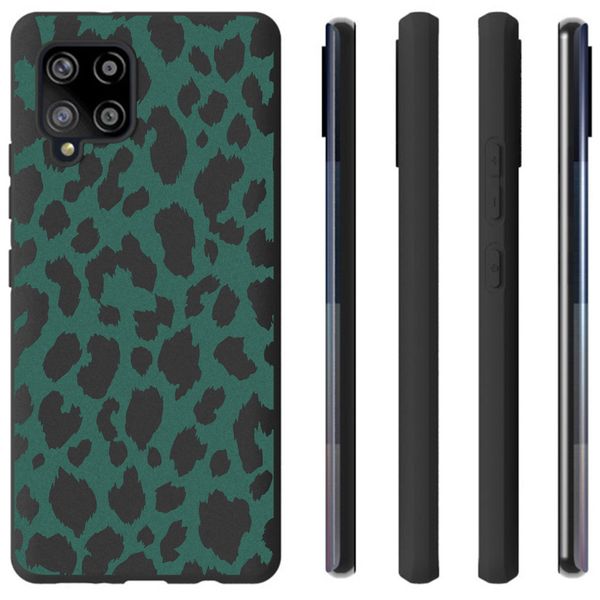 iMoshion Design hoesje Samsung Galaxy A42 - Luipaard - Groen / Zwart