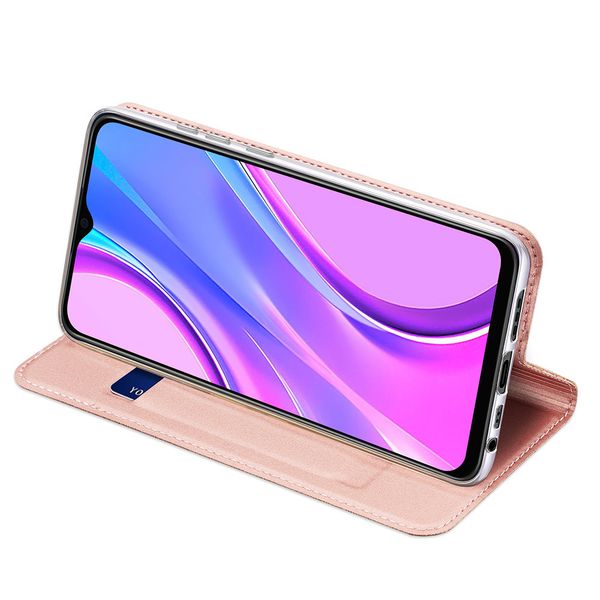 Dux Ducis Slim Softcase Bookcase Xiaomi Redmi 9 - Rosé Goud